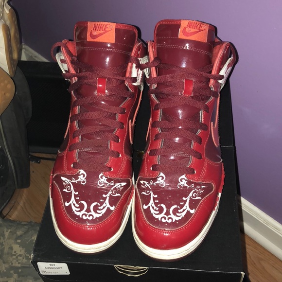 patent leather dunks